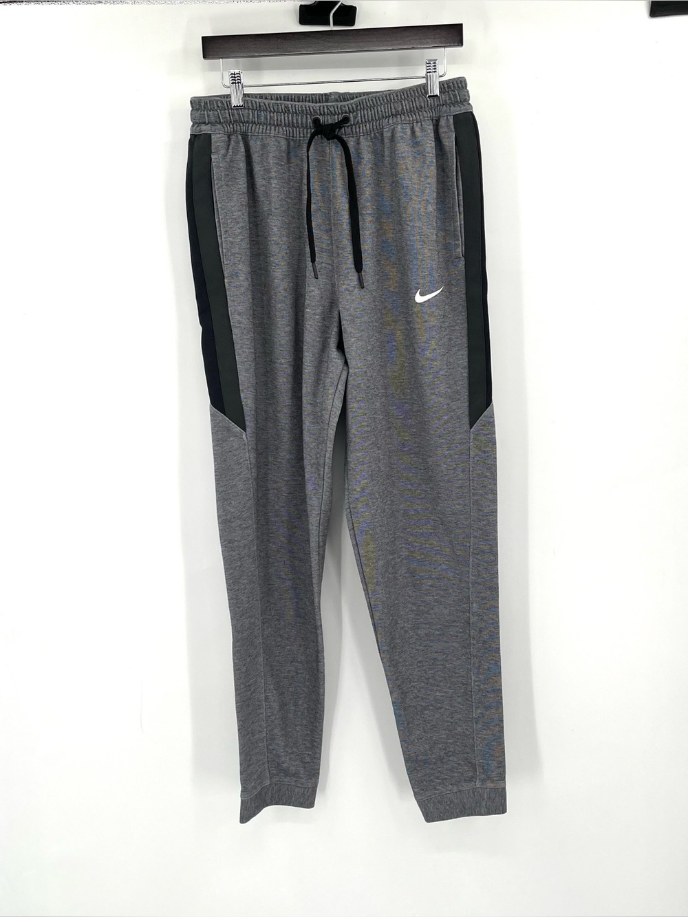 NIKE Dri-Fit Showtime Sweatpants Jogger Basketball Grey L Men Athletic Pant Gray